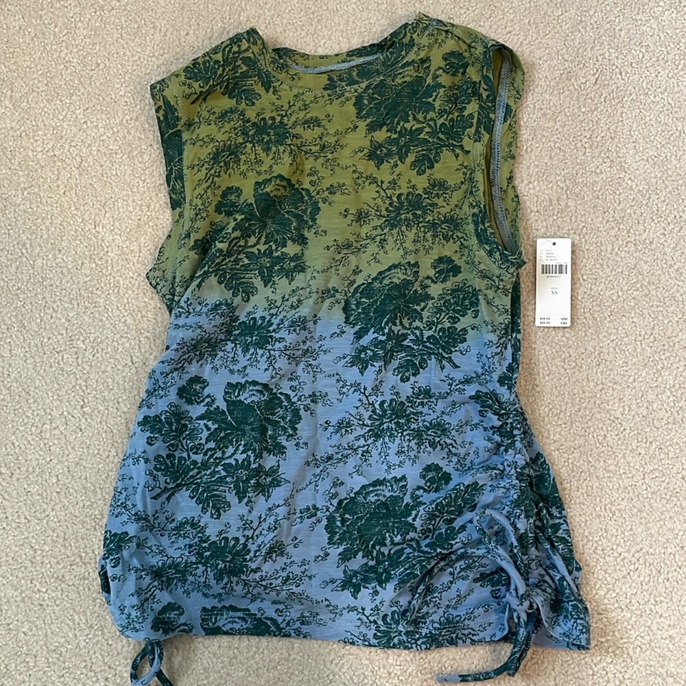 NWT Anthropologie Pilcro Side Ruched Tank